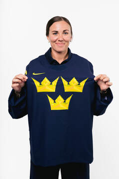 Anna Kjellbin of the Swedish women's national ice hockey