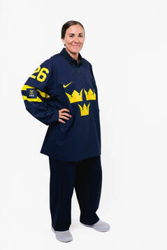 Anna Kjellbin of the Swedish women's national ice hockey