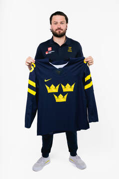 Rasmus Andersson of the Swedish men's national ice hockey
