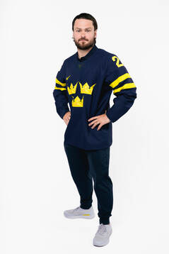Rasmus Andersson of the Swedish men's national ice hockey