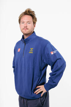 Rasmus Sandin of the Swedish men's national ice hockey team