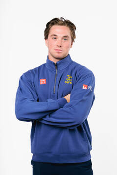 Noah Östlund of the Swedish men's national ice hockey team