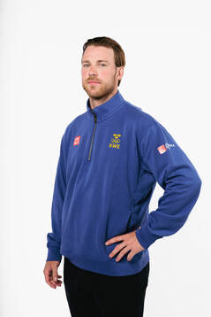 Elias Lindholm of the Swedish men's national ice hockey