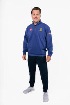 Head coach Sam Hallam of the Swedish men's national ice