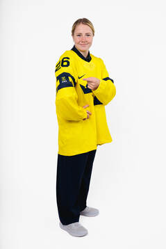 Lina Ljungblom of the Swedish women's national ice hockey
