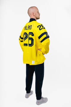 Elias Pettersson of the Swedish men's national ice hockey