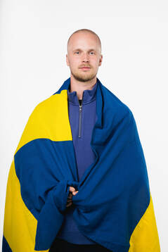 Elias Pettersson of the Swedish men's national ice hockey