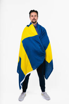 Erik Karlsson of the Swedish men's national ice hockey team