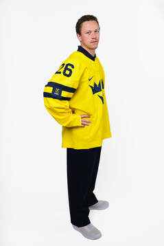 Lucas Raymond of the Swedish men's national ice hockey team