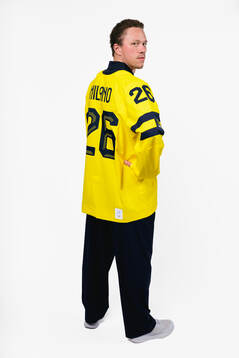 Lucas Raymond of the Swedish men's national ice hockey team