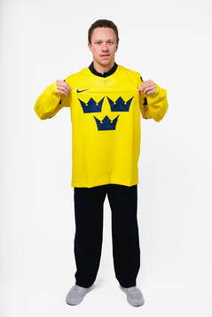 Lucas Raymond of the Swedish men's national ice hockey team