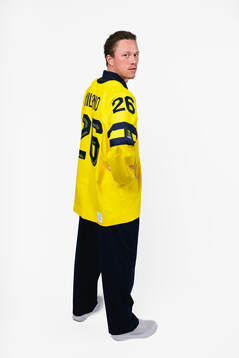 Lucas Raymond of the Swedish men's national ice hockey team