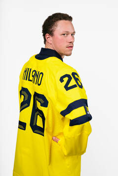 Lucas Raymond of the Swedish men's national ice hockey team