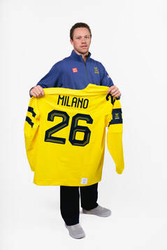 Lucas Raymond of the Swedish men's national ice hockey team
