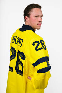 Lucas Raymond of the Swedish men's national ice hockey team
