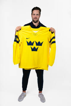 Victor Hedman of the Swedish men's national ice hockey team