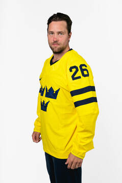 Victor Hedman of the Swedish men's national ice hockey team