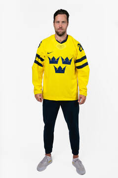 Victor Hedman of the Swedish men's national ice hockey team