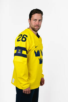 Victor Hedman of the Swedish men's national ice hockey team
