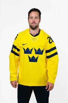 Victor Hedman of the Swedish men's national ice hockey team