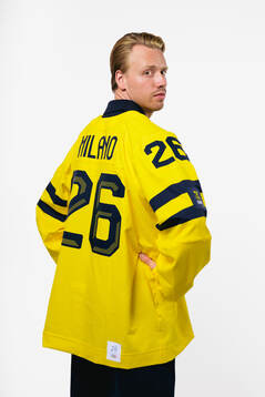 Jesper Bratt of the Swedish men's national ice hockey team