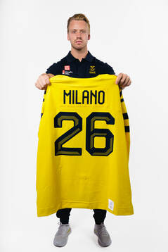 Jesper Bratt of the Swedish men's national ice hockey team