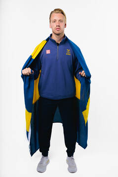 Jesper Bratt of the Swedish men's national ice hockey team
