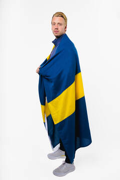 Jesper Bratt of the Swedish men's national ice hockey team