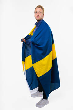 Jesper Bratt of the Swedish men's national ice hockey team