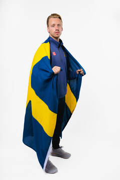 Jesper Bratt of the Swedish men's national ice hockey team