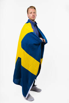 Jesper Bratt of the Swedish men's national ice hockey team