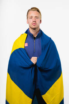 Jesper Bratt of the Swedish men's national ice hockey team