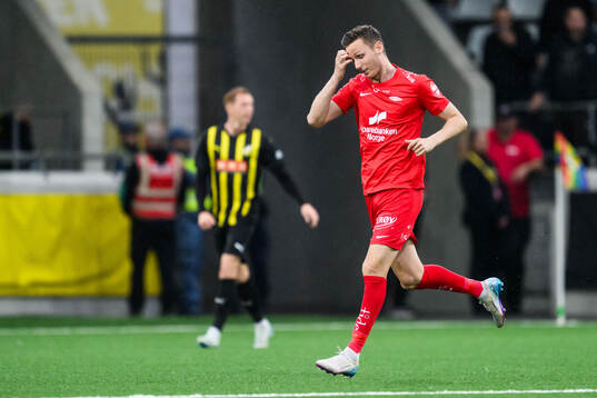 Joachim Soltvedt of Brann looks dejected