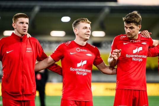 Saevar Atli Magnusson of Brann celebrates