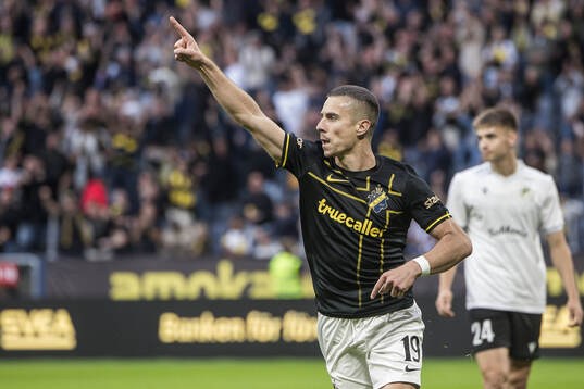 Dino Besirovic of AIK celebrates