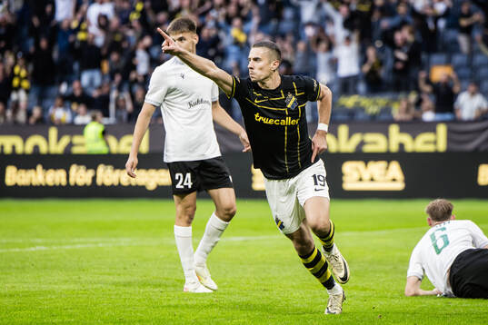 Dino Besirovic of AIK celebrates