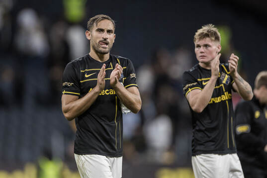 Sotirios Papagiannopoulos and Erik Hovden Flataker of AIK