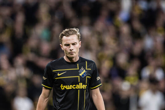 Johan Hove of AIK looks dejected