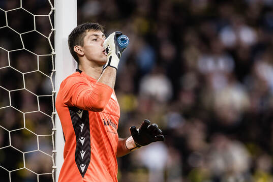 Goalkeeper Samuel Petras of Györi ETO