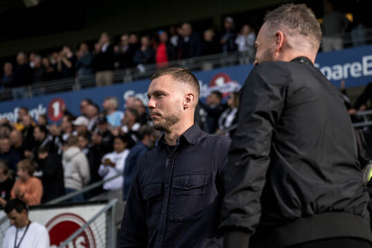 Coach Alfred Johansson of Rosenborg and coach Kim Hellberg