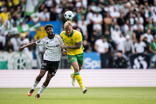Emil Konradsen Ceide of Rosenborg and Victor Eriksson of