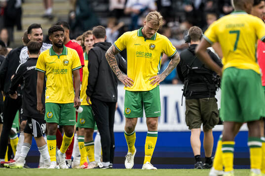 Victor Eriksson of Hammarby looks dejected