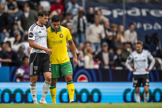 Thomas Nemcik of Rosenborg and Jusef Erabi of Hammarby