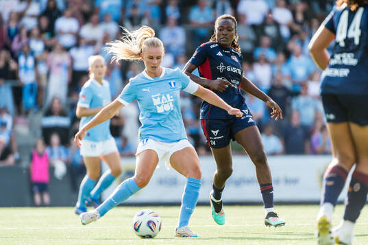 Malmö FFs Nellie Lilja och Rosengårds Anam Imo