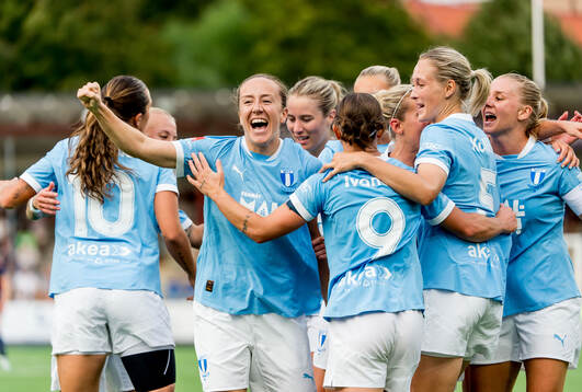 Malmö FFs Anna Plantin jublar
