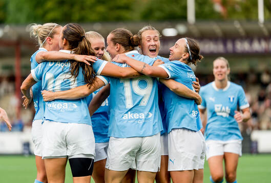 Malmö FFs Anna Plantin jublar