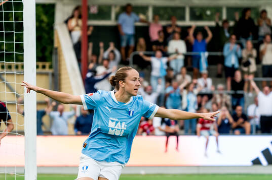 Malmö FFs Anna Plantin jublar