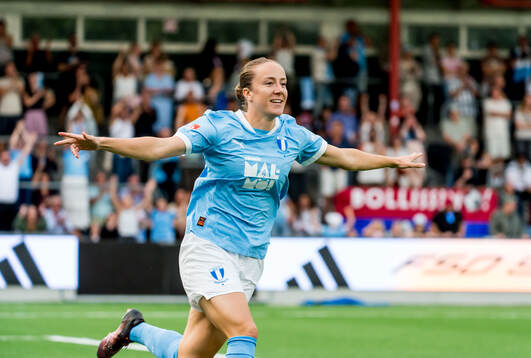 Malmö FFs Anna Plantin jublar