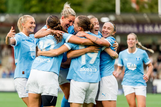 Malmö FFs Anna Plantin jublar