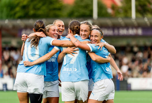 Malmö FFs Anna Plantin jublar